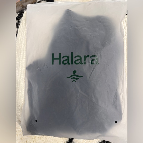 Halara Ribbed Knit High Waisted Crossover Flare Pants Tummy Control NWT - Picture 9 of 16